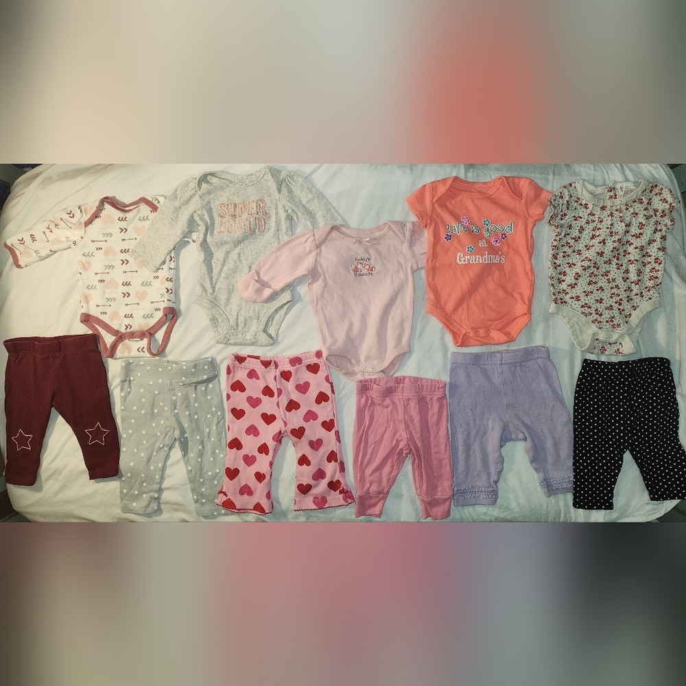 11 PC Set 0-3M Outfits Bundle Lot Mix and Match $20